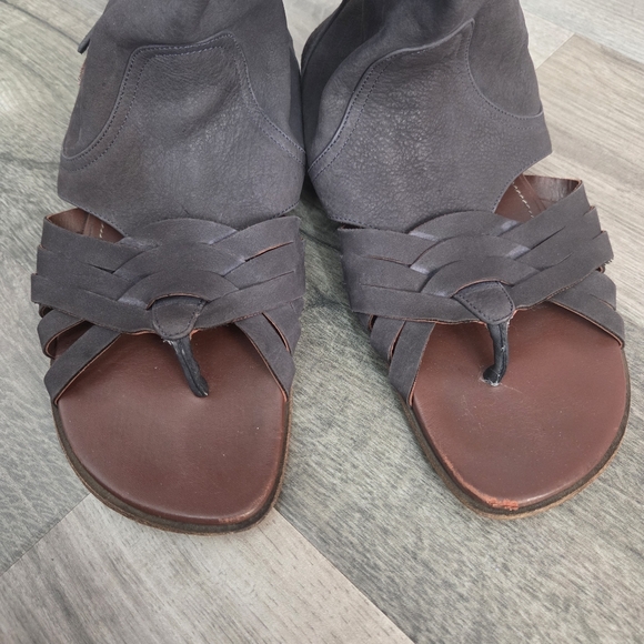 Donald J. Pliner Tall Leather Sandal Boots - Picture 4 of 10